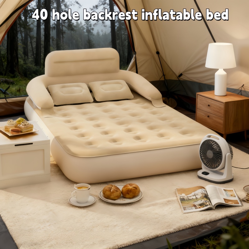 Outdoor Furniture Nearby - Opblaasbaar tweepersoons campingbed voor buitengebruik, met