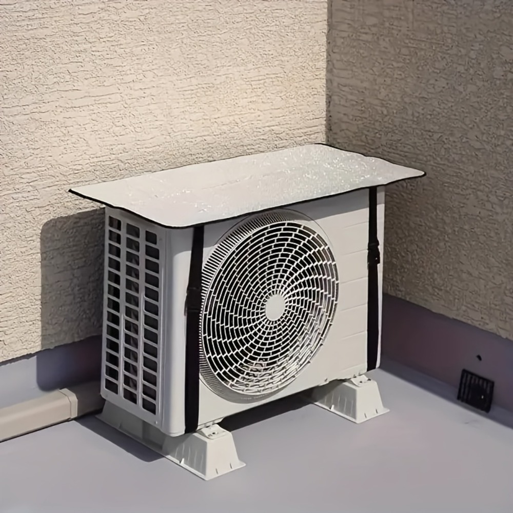 Outdoor Furniture Durable - Zilveren waterdichte airconditioner met veiligheidsgesp, duurzaam