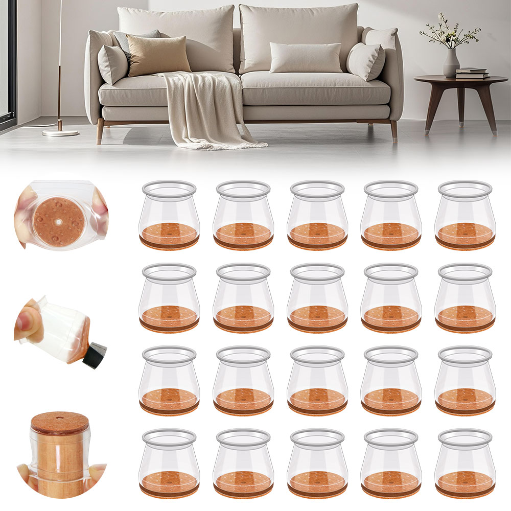 Outdoor Furniture Leg Protectors - 24-36 Stuks Stoelpoot Caps Siliconen Voeten