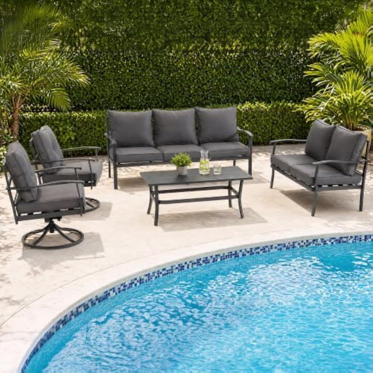 Outdoor Furniture Plus - Modern buitenmeubilair bestaande uit vijf delen,