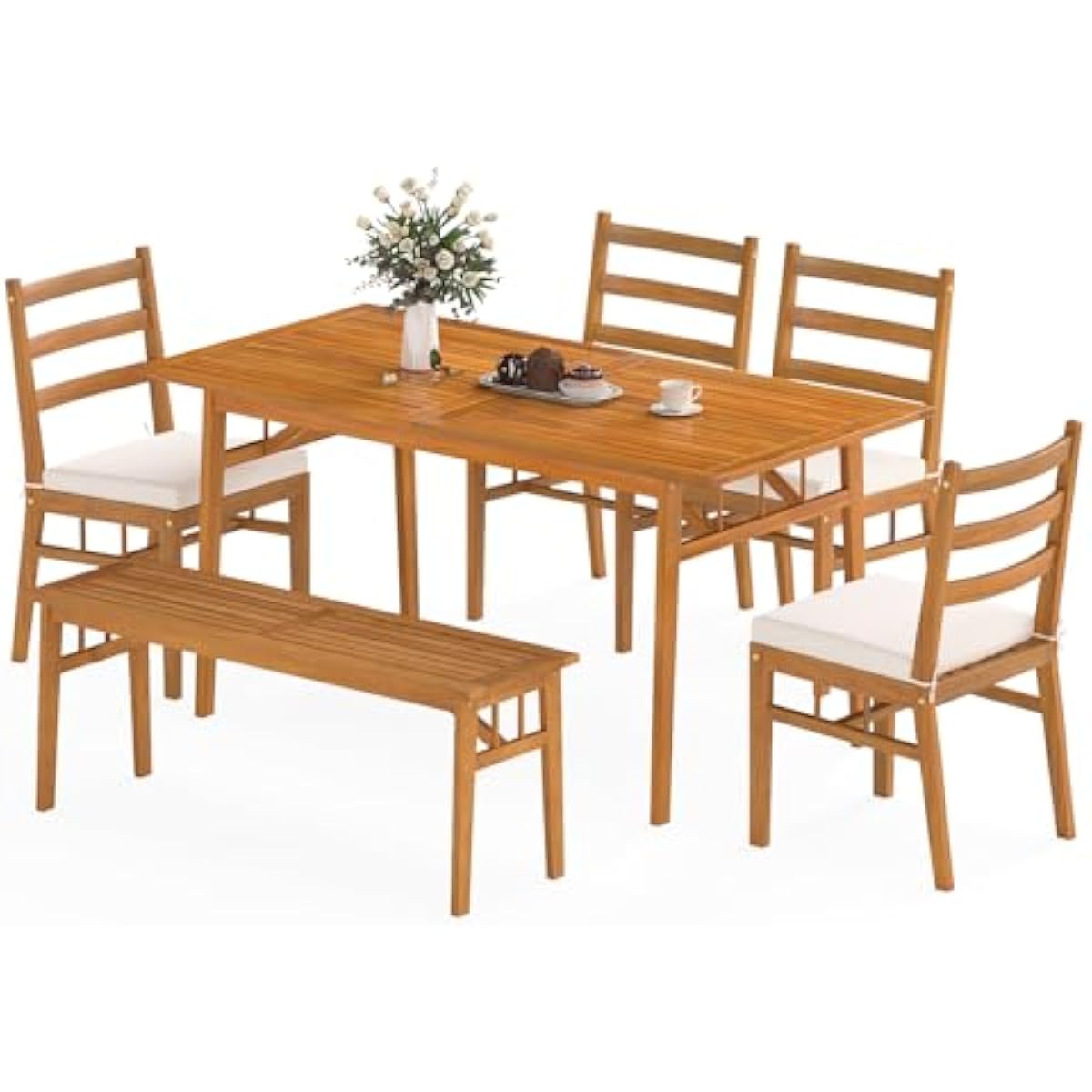Outdoor Furniture Plus - 6-delige set voor buiten, bestaande uit