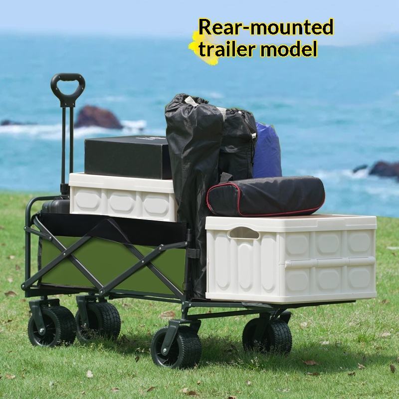 Outdoor Furniture Sale - Fabrieksuitverkoop Vierwiel Platform Camping Utility Wagon