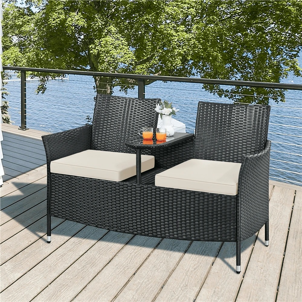 Outdoor Furniture Durable - Premium Outdoor Dubbele Stoel 2-zits PE