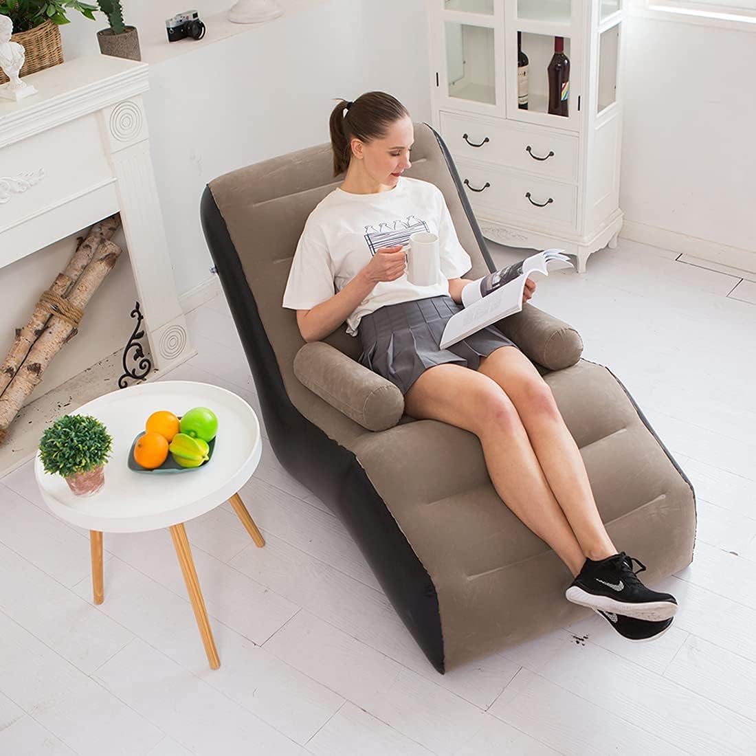 Outdoor Furniture Philippines - Opvouwbare luie bank, opblaasbare loungestoel verdikte