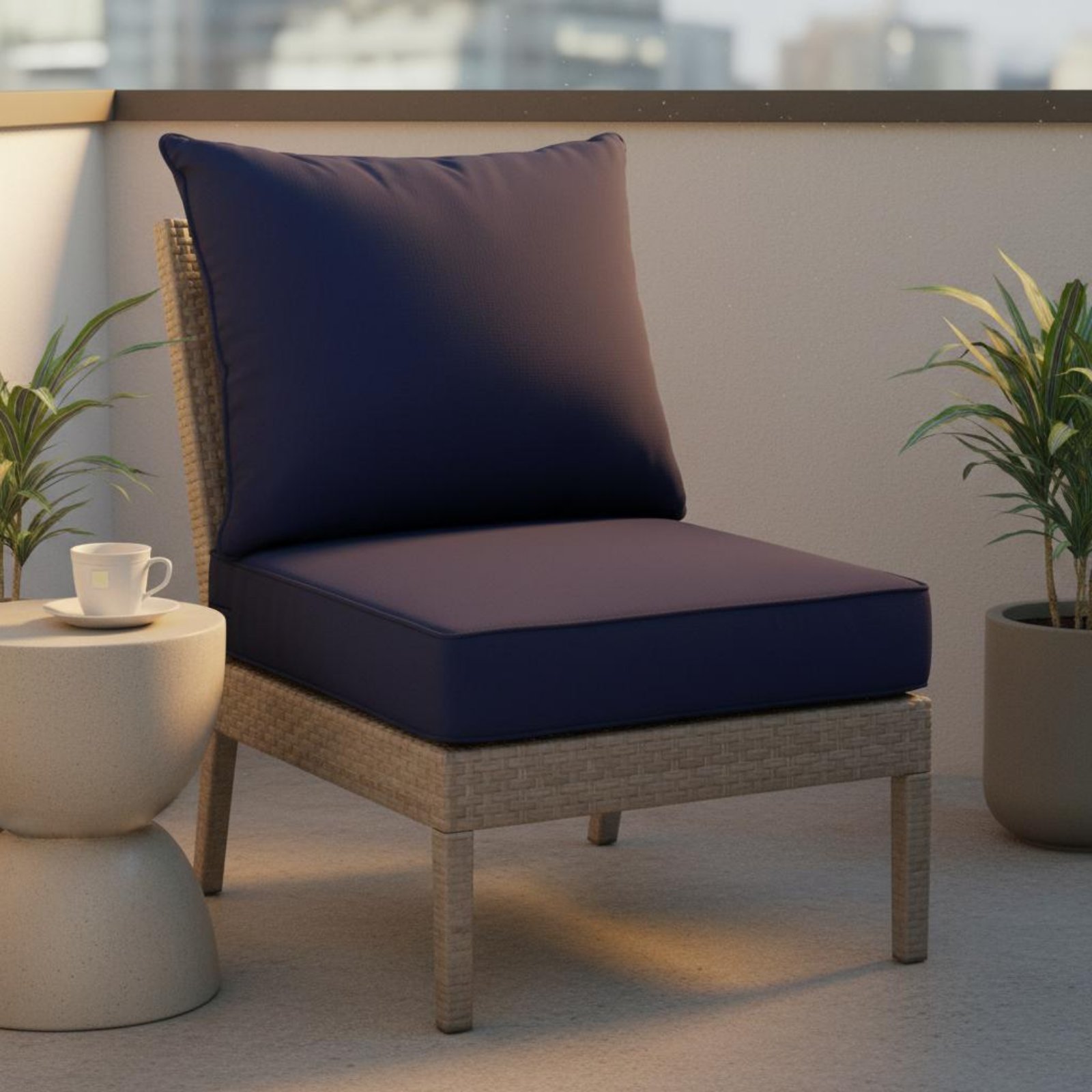 Outdoor Furniture Pads - Tuinstoelkussen met verborgen sluiting Tuinstoelkussenset Zit-