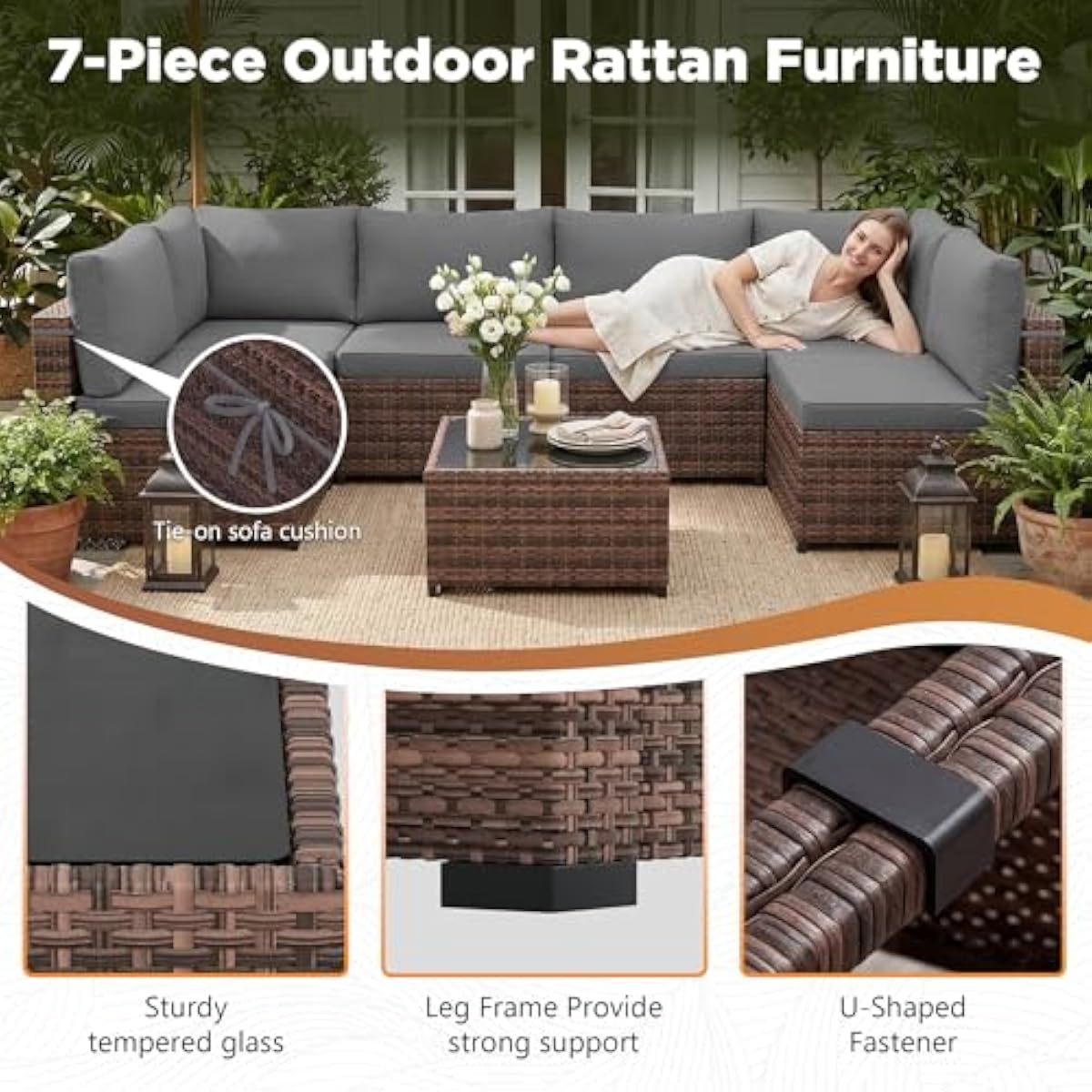 7-delige, weerbestendige tuins - Outdoor Furniture Plus recensie en prijs