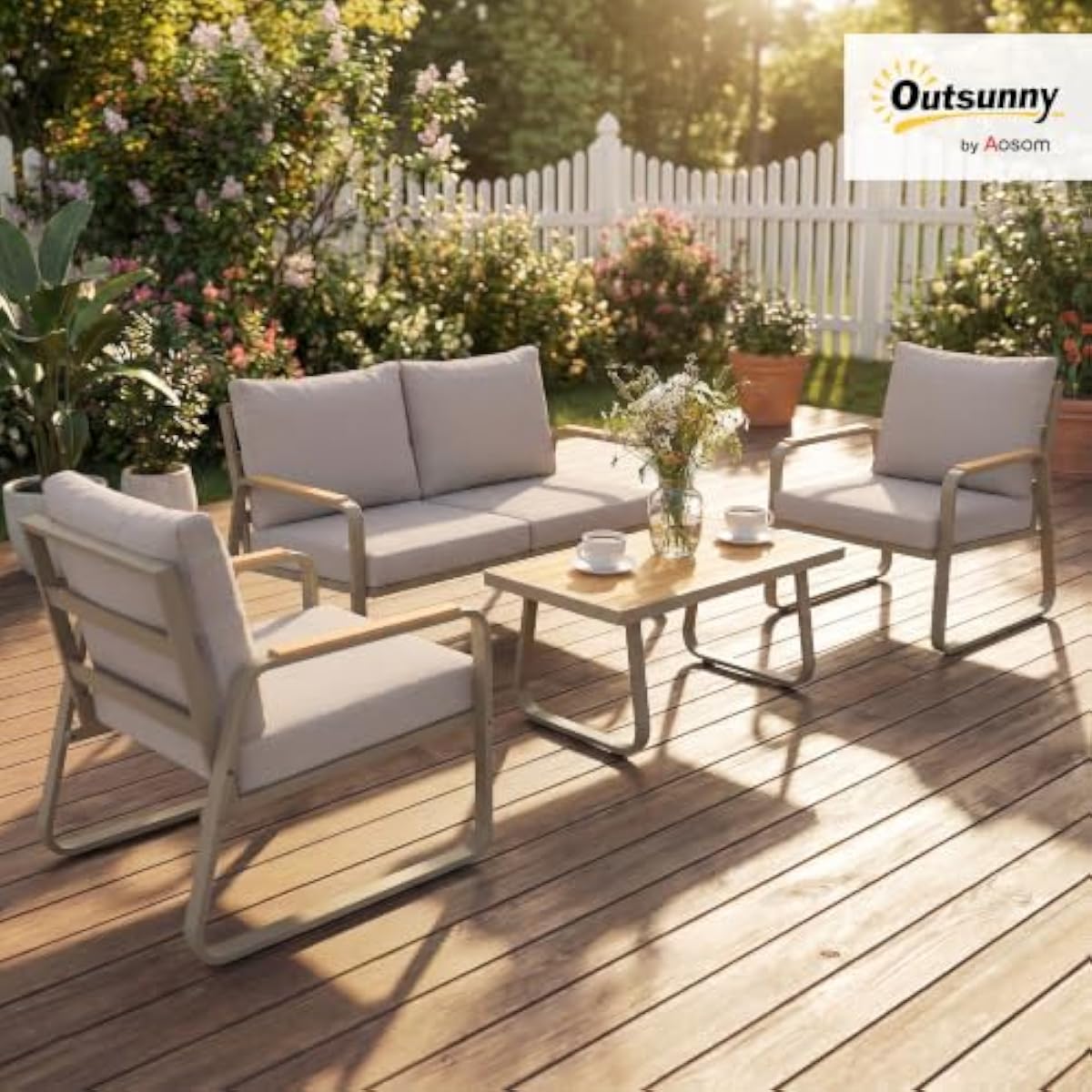 4-delige loungeset voor buiten - Outdoor Furniture Plus recensie en prijs