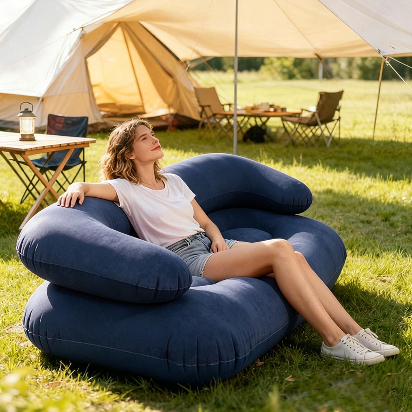 Dubbele opblaasbare luchtbank, - Outdoor Furniture Nearby recensie en prijs