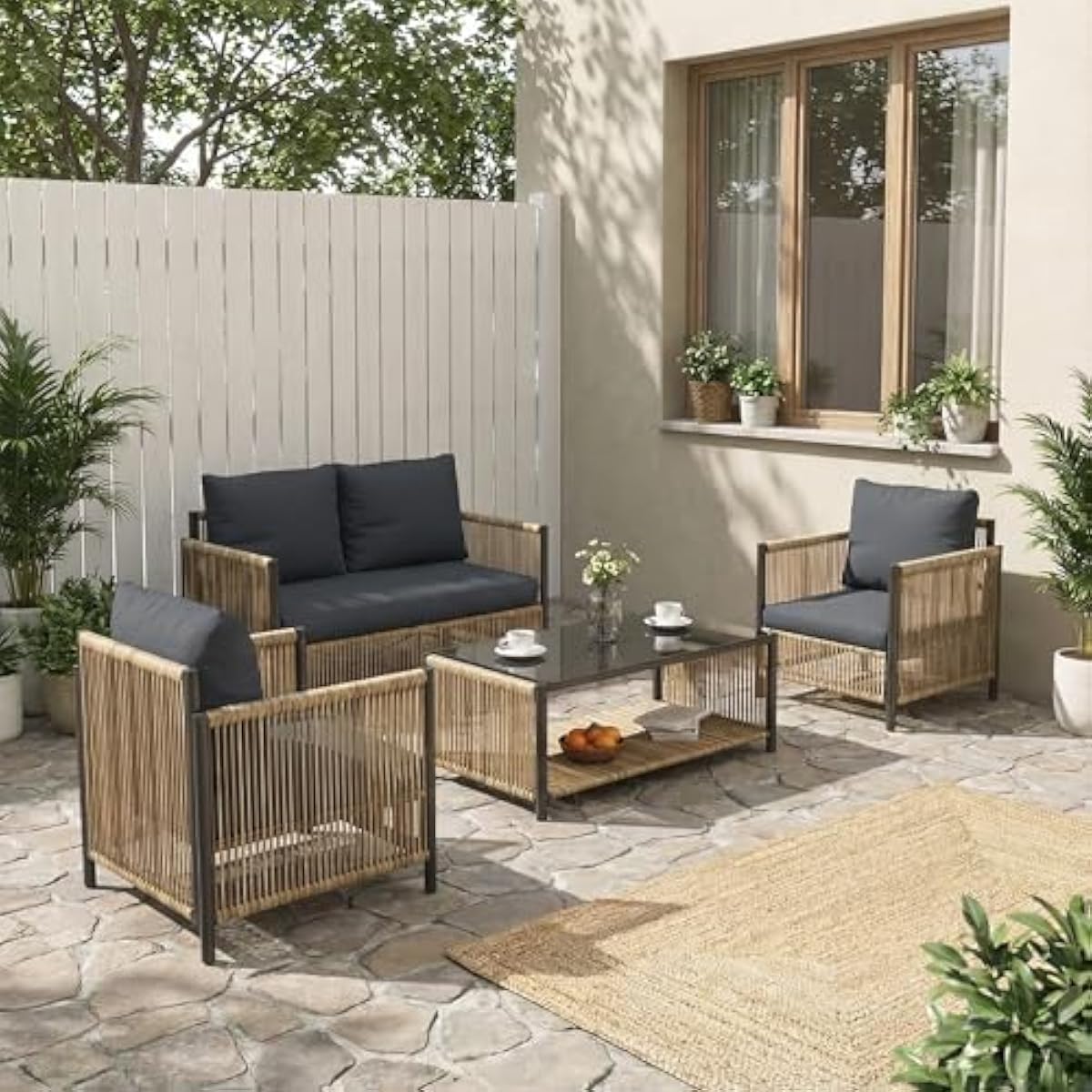 Bohemien tuinset van wicker, b - Outdoor Furniture Plus recensie en prijs