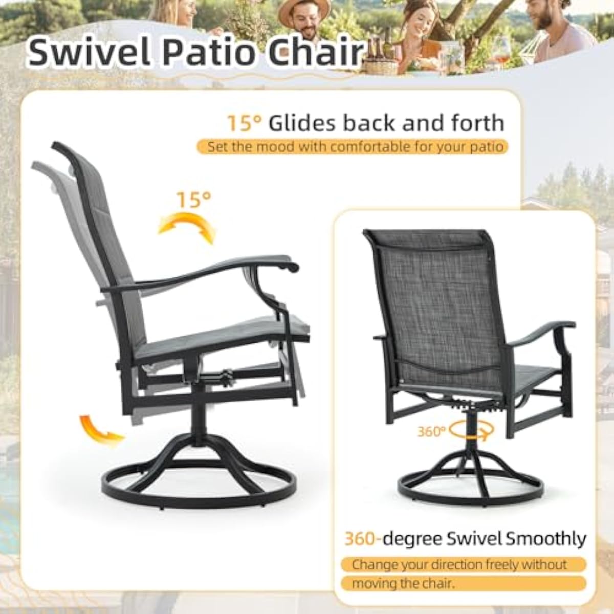 6-delige moderne tuinset, grij - Outdoor Furniture Plus recensie en prijs