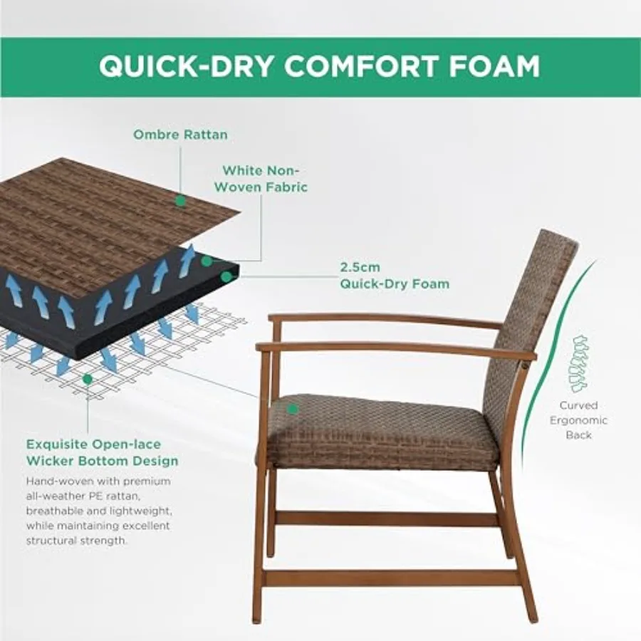 4-delige tuinset van riet voor - Outdoor Furniture Durable recensie en prijs
