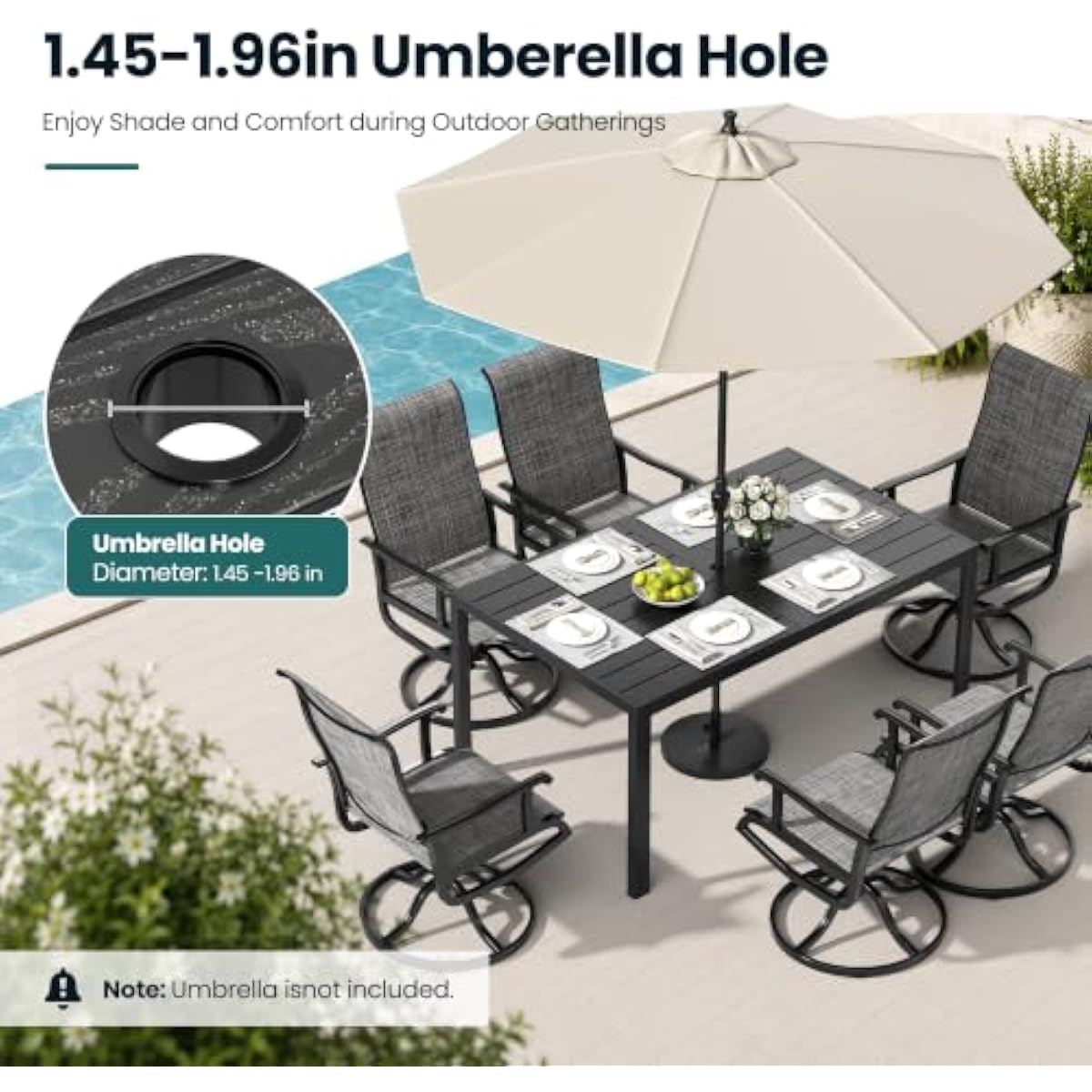 7-delige moderne rechthoekige  - Outdoor Furniture Plus recensie en prijs