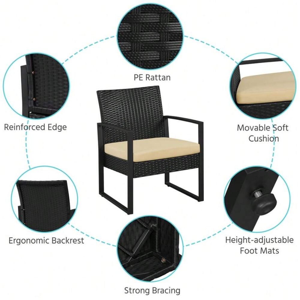 3-delige buitenmeubelset van w - Outdoor Furniture Durable recensie en prijs
