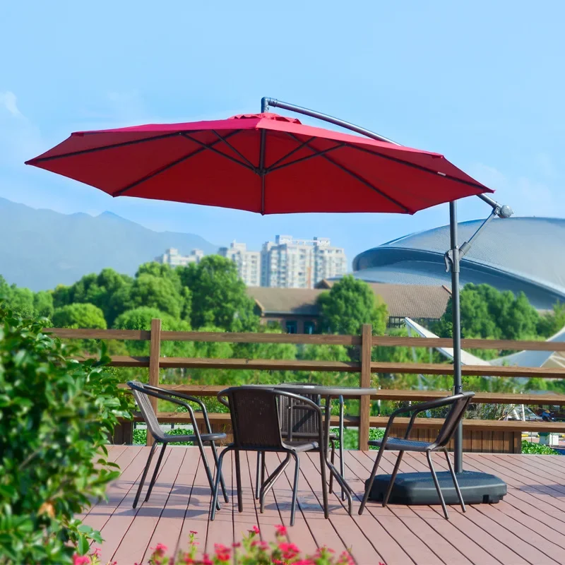 Moderne metalen buitenparasol, - Outdoor Furniture In Sale recensie en prijs