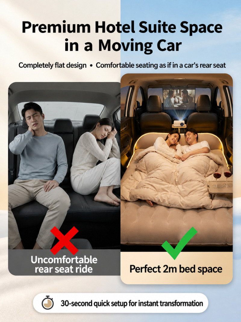 Universeel auto-luchtbed, elek - Outdoor Furniture Pads recensie en prijs