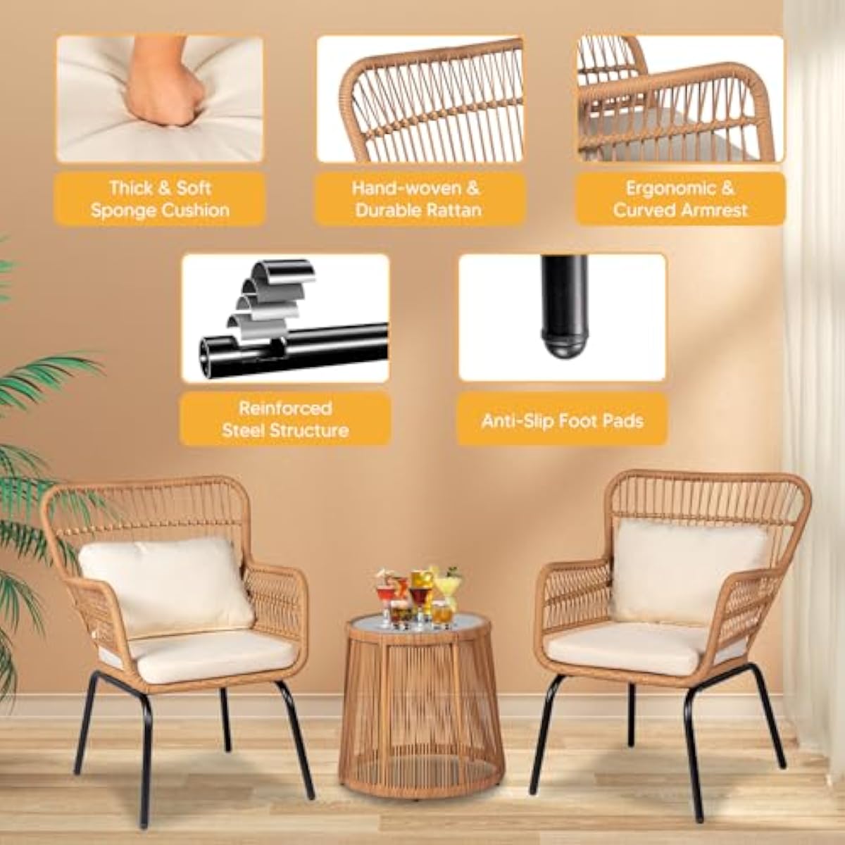 6-delige moderne loungeset voo - Outdoor Furniture Plus recensie en prijs